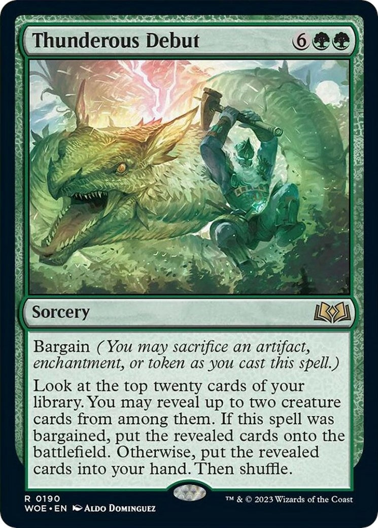 Thunderous Debut (190) (WOE)