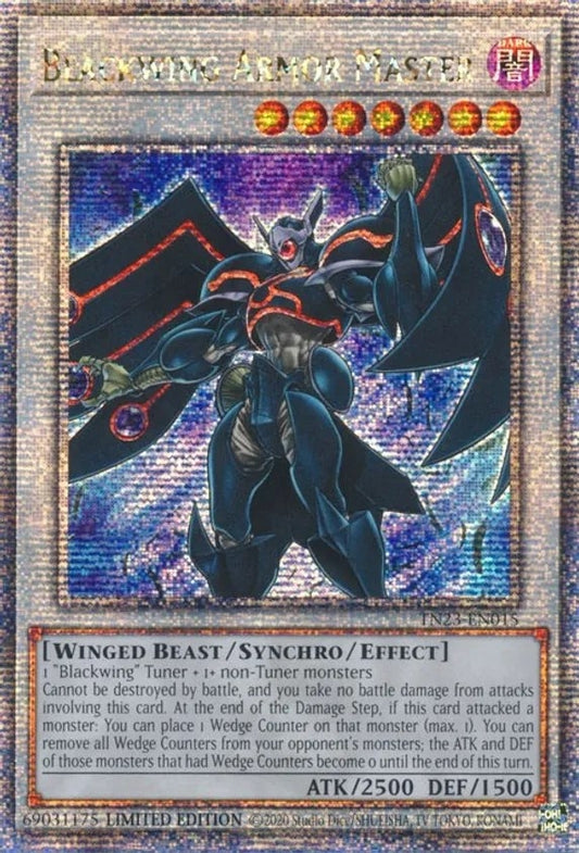 Blackwing Armor Master (Quarter Century Secret Rare) (TN23-EN015) (TN23)