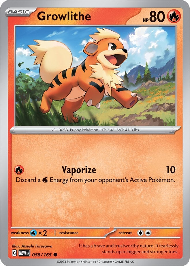 Growlithe (058/165) (MEW)