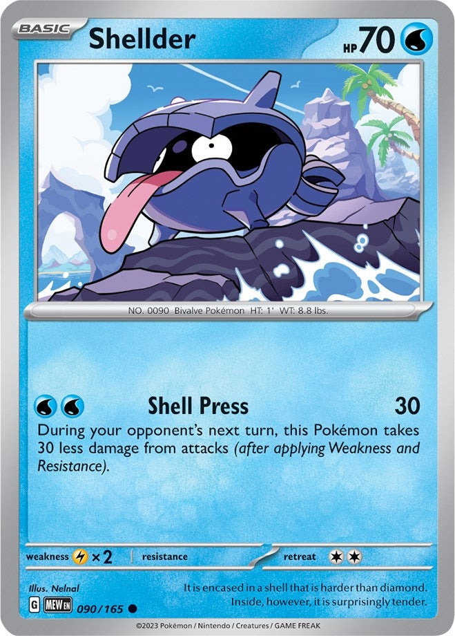 Shellder (090/165) (MEW)