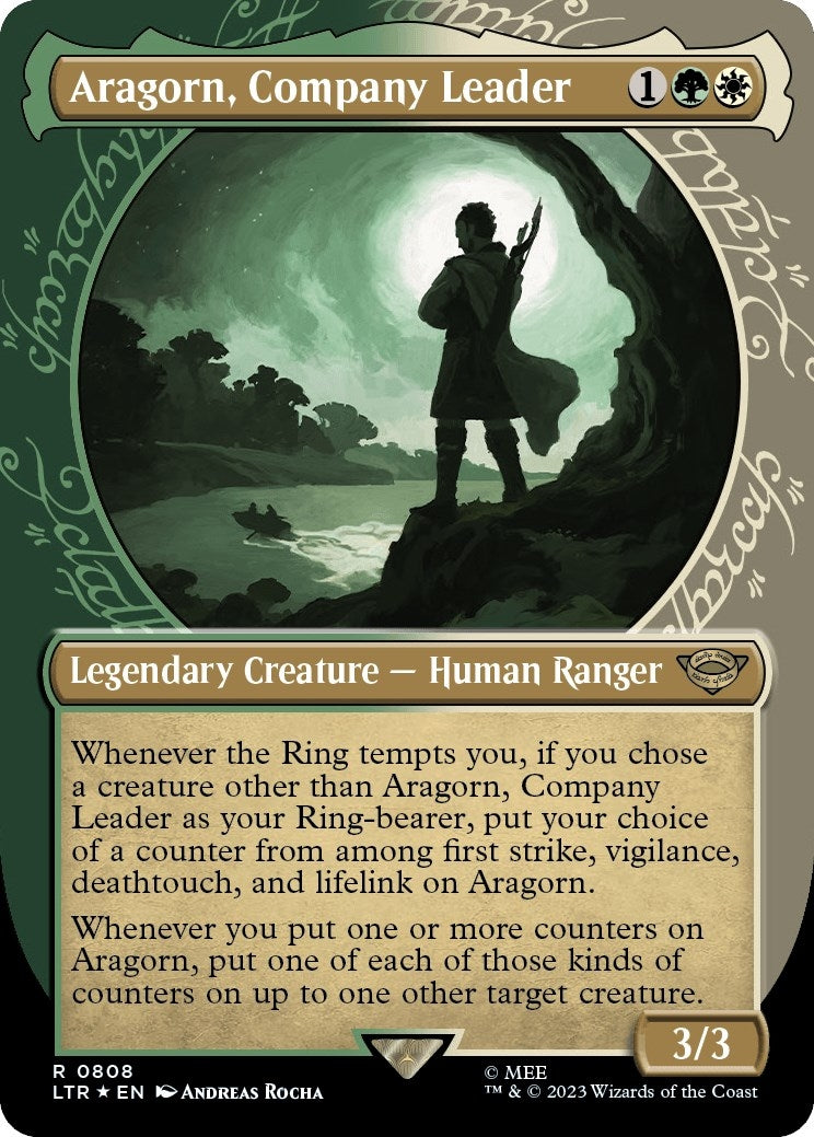 Aragorn, Company Leader (Showcase) (Surge Foil) (808) (LTR)