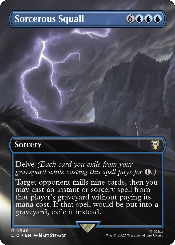 Sorcerous Squall (Borderless) (Surge Foil) (548) (LTC)