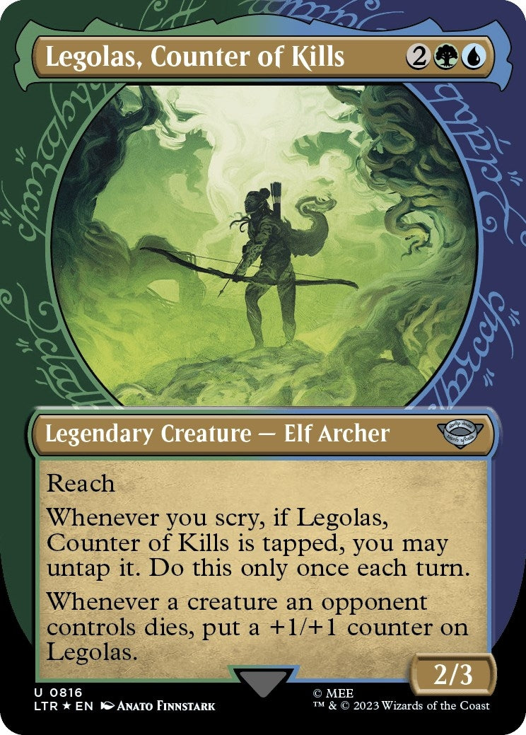 Legolas, Counter of Kills (Showcase) (Surge Foil) (816) (LTR)
