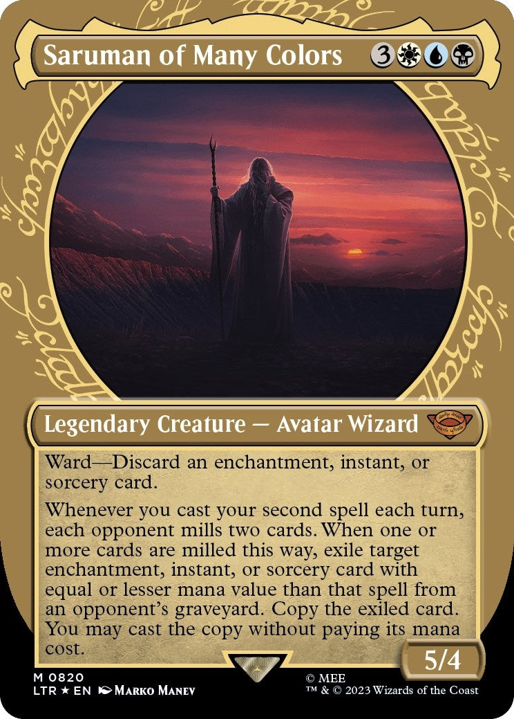 Saruman of Many Colors (Showcase) (Surge Foil) (820) (LTR)