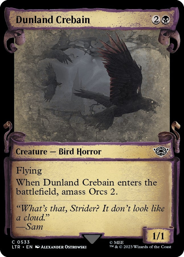 Dunland Crebain (Showcase Scrolls) (533) (LTR)