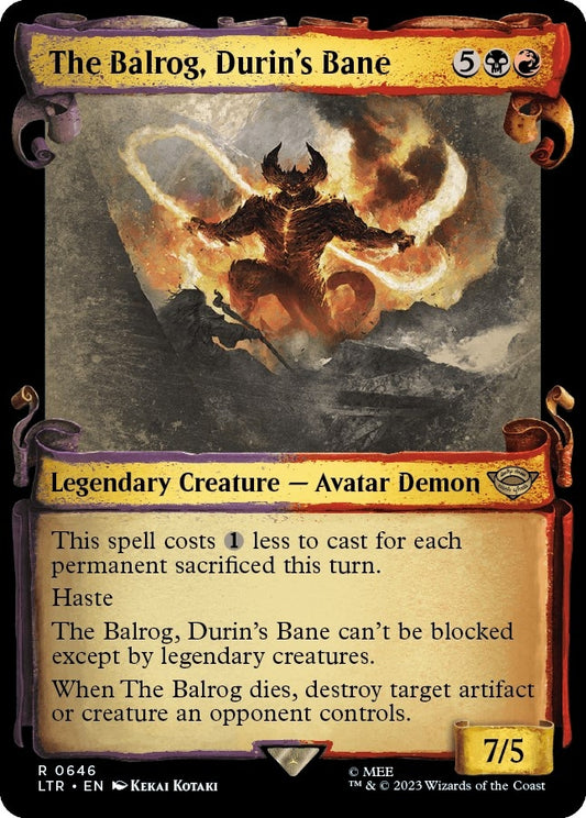The Balrog, Durin's Bane (Showcase Scrolls) (646) (LTR)