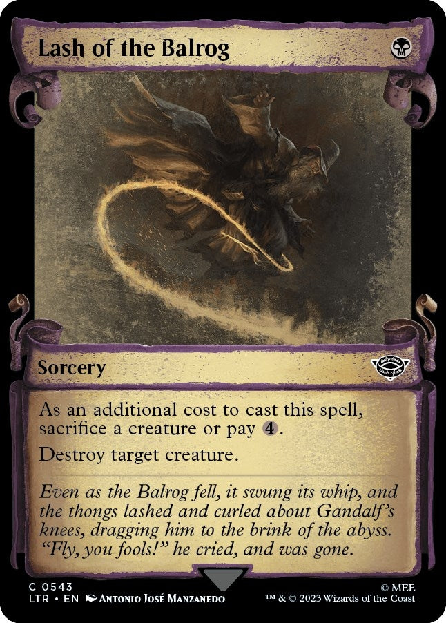 Lash of the Balrog (Showcase Scrolls) (543) (LTR)