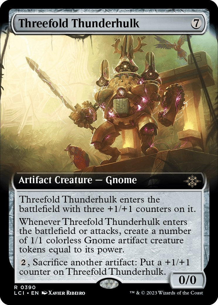 Threefold Thunderhulk (Extended Art) (390) (LCI)
