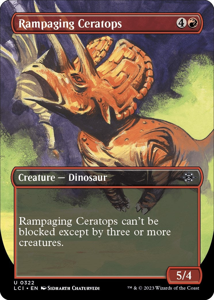 Rampaging Ceratops (Borderless) (322) (LCI)