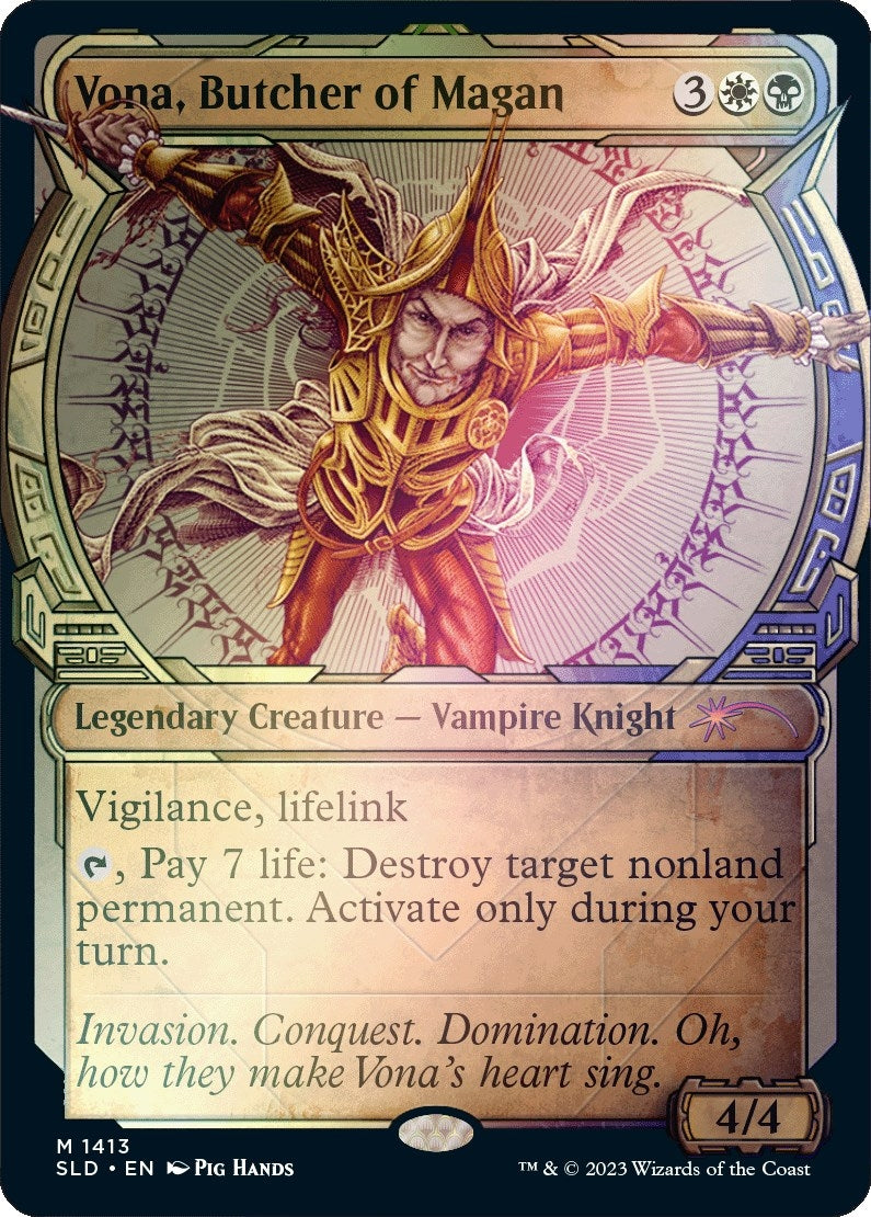 Vona, Butcher of Magan (Rainbow Foil) (1413) (SLD)