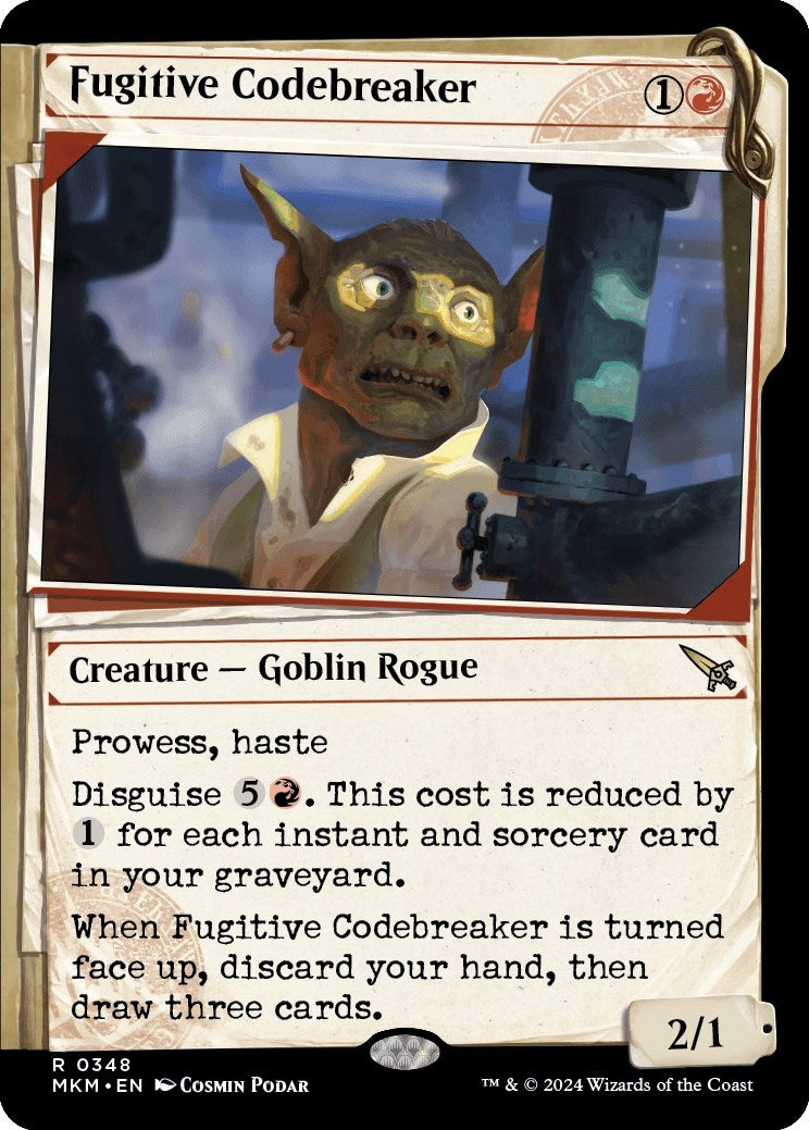 Fugitive Codebreaker (Showcase) (348) (MKM)