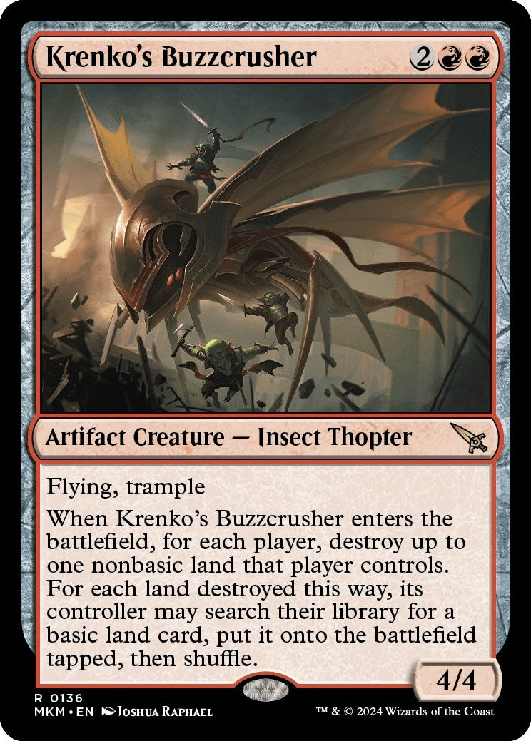 Krenko's Buzzcrusher (136) (MKM)