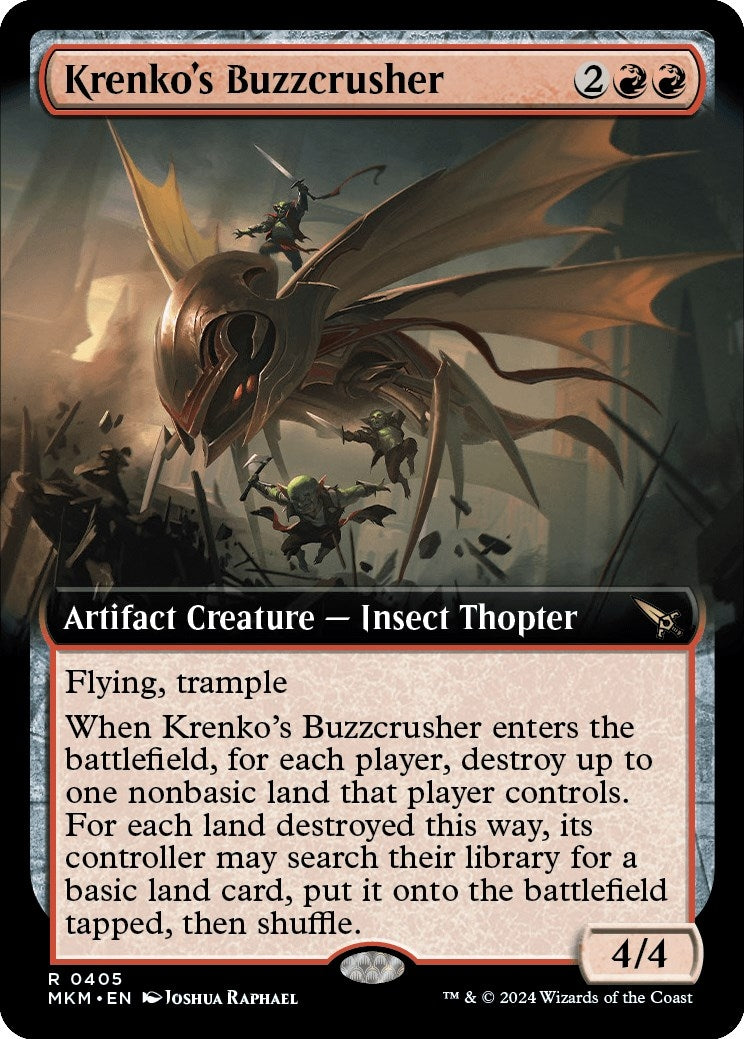 Krenko's Buzzcrusher (Extended Art) (405) (MKM)