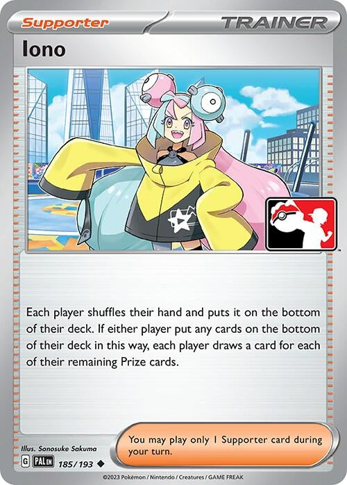 Iono (185/193) (Prize Pack Series Cards)