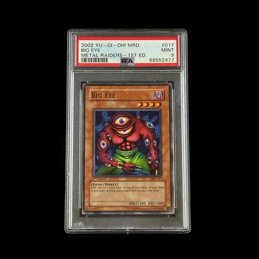 Yu-Gi-Oh! Slab Big Eye Metal Raiders 1st Edition MRD-017 PSA 9 Mint 2002