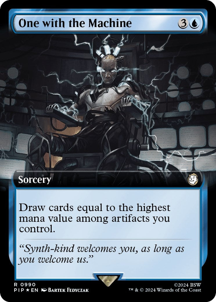 One with the Machine (Extended Art) (Surge Foil) (990) (PIP)