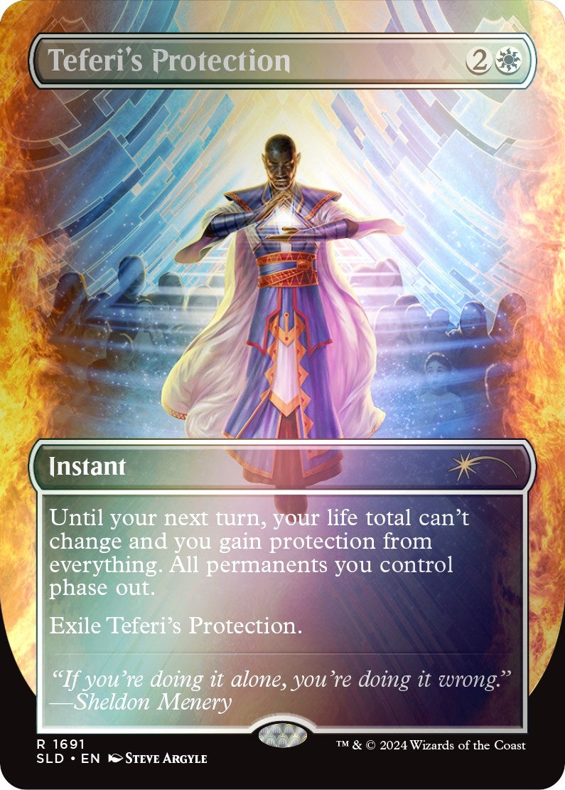 Teferi's Protection (1691) (Rainbow Foil) (1691) (SLD)