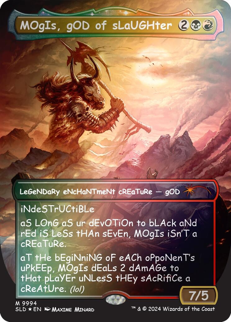 MOgIs, gOD of sLaUGHter (9994) (Rainbow Foil) (9994) (SLD)