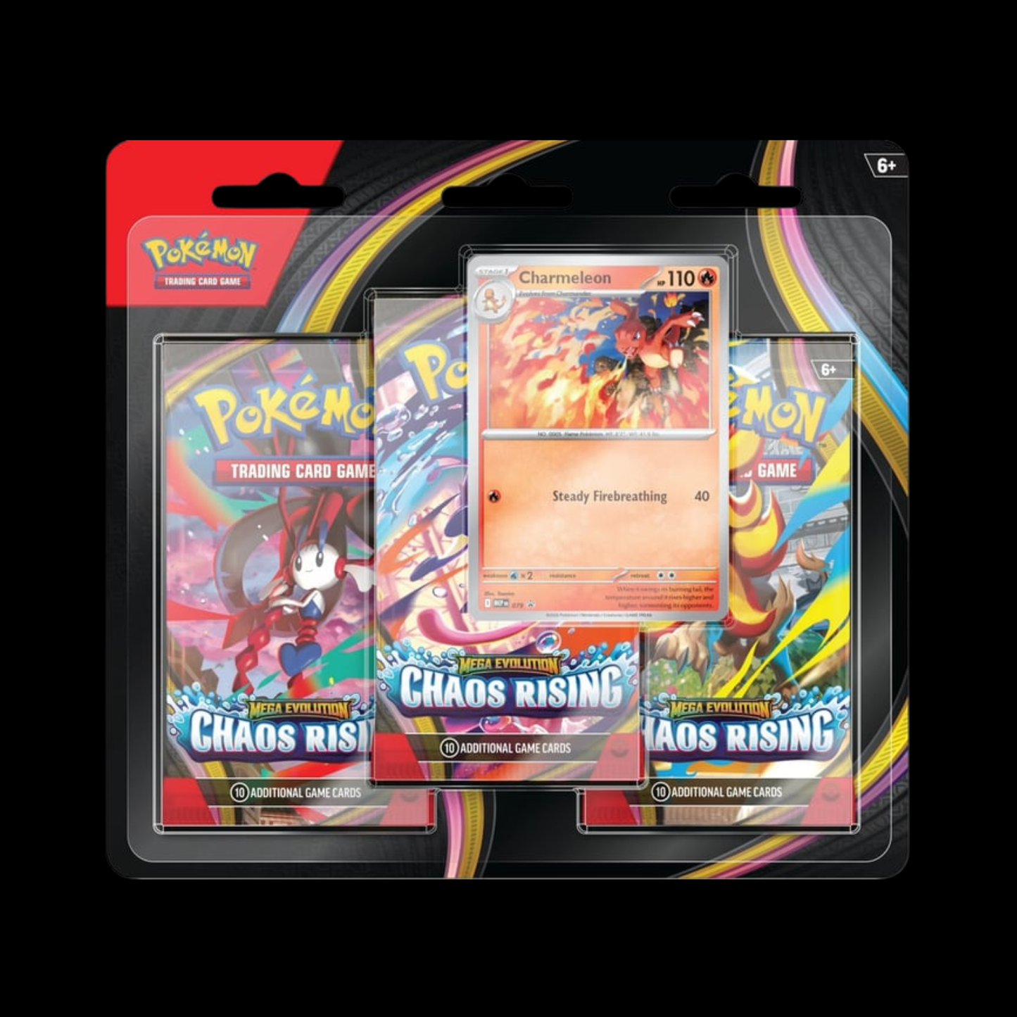 Pokemon Mega Evolution Chaos Rising 3 Pack Blister