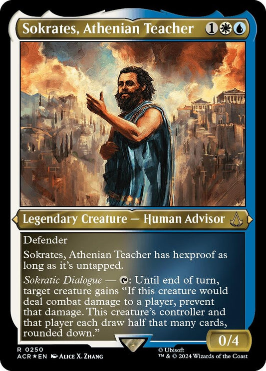 Sokrates, Athenian Teacher (Foil Etched) (250) (Universes Beyond: Assassin's Creed) (ACR)