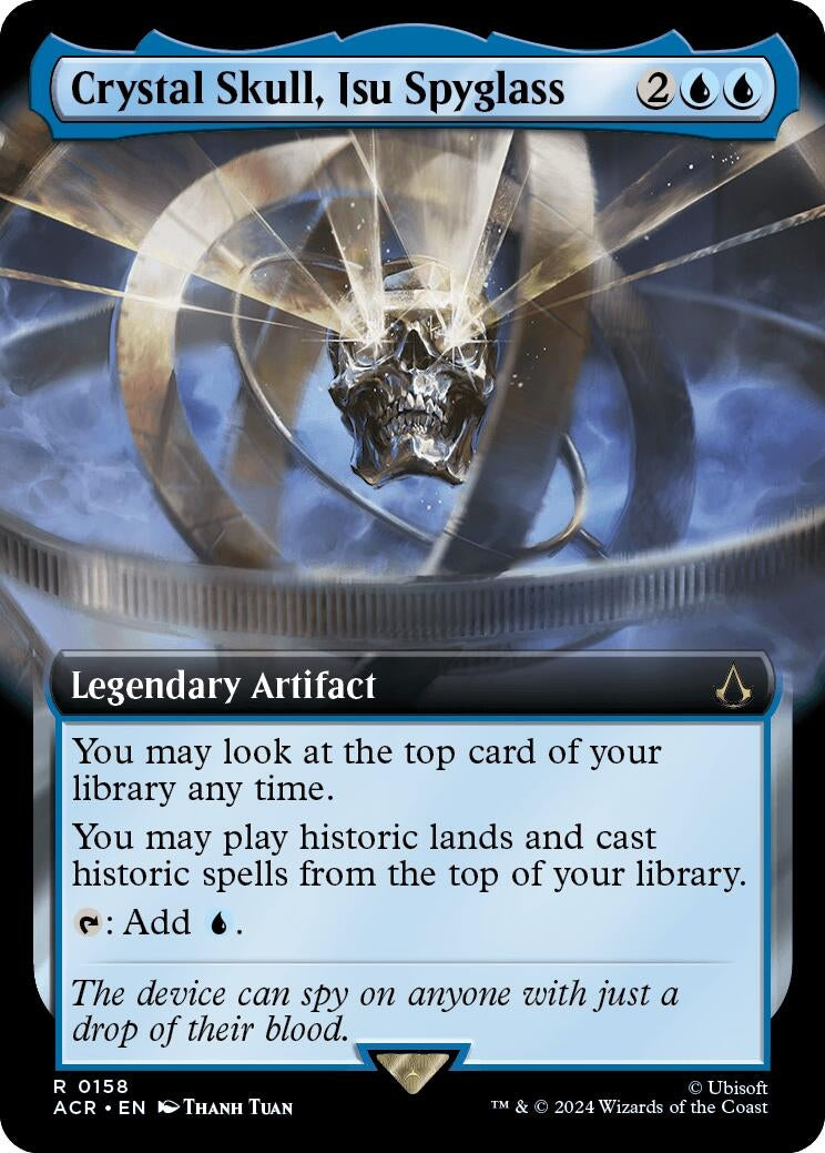 Crystal Skull, Isu Spyglass (Extended Art) (158) (Universes Beyond: Assassin's Creed) (ACR)