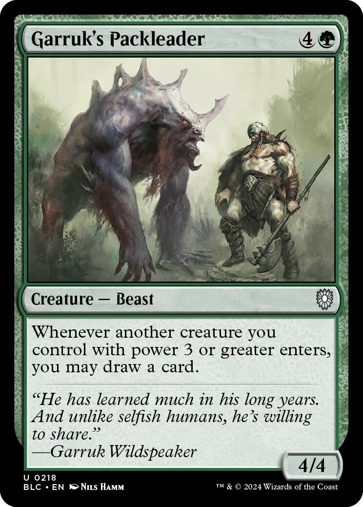 Garruk's Packleader (218) (BLC)