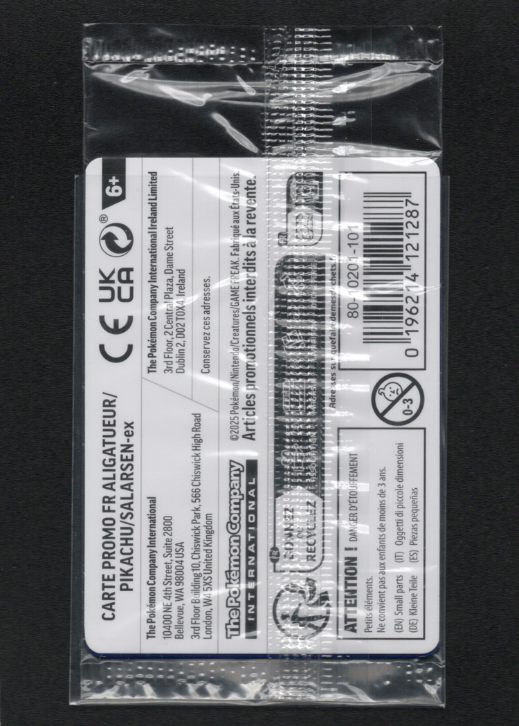 Pokemon Feraligatr Pikachu Toxtricity 213 Illustration Contest 2024 Promo Sealed