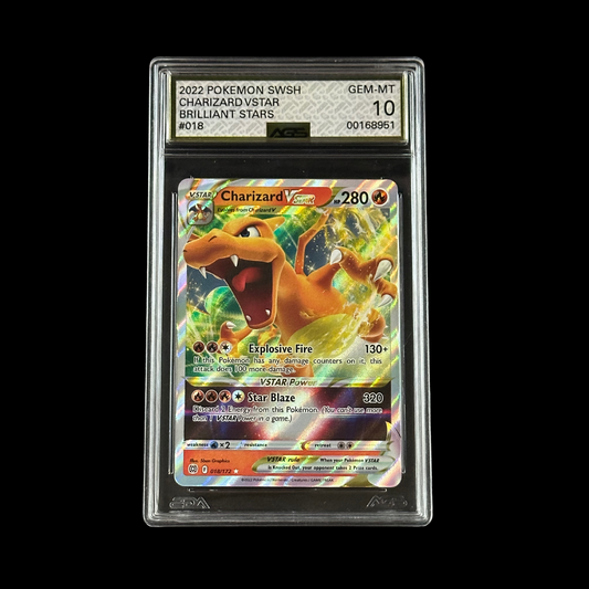 Pokemon Slab Charizard VSTAR SWSH 018/172 AGS 10 Gem 2022