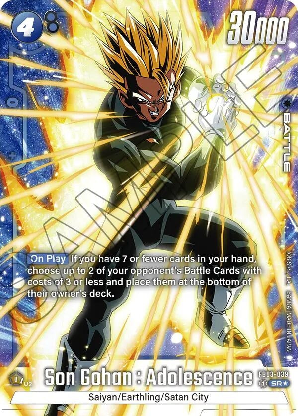 Son Gohan : Adolescence - FB03-039 (Alternate Art) (FB03-039) (FB03)