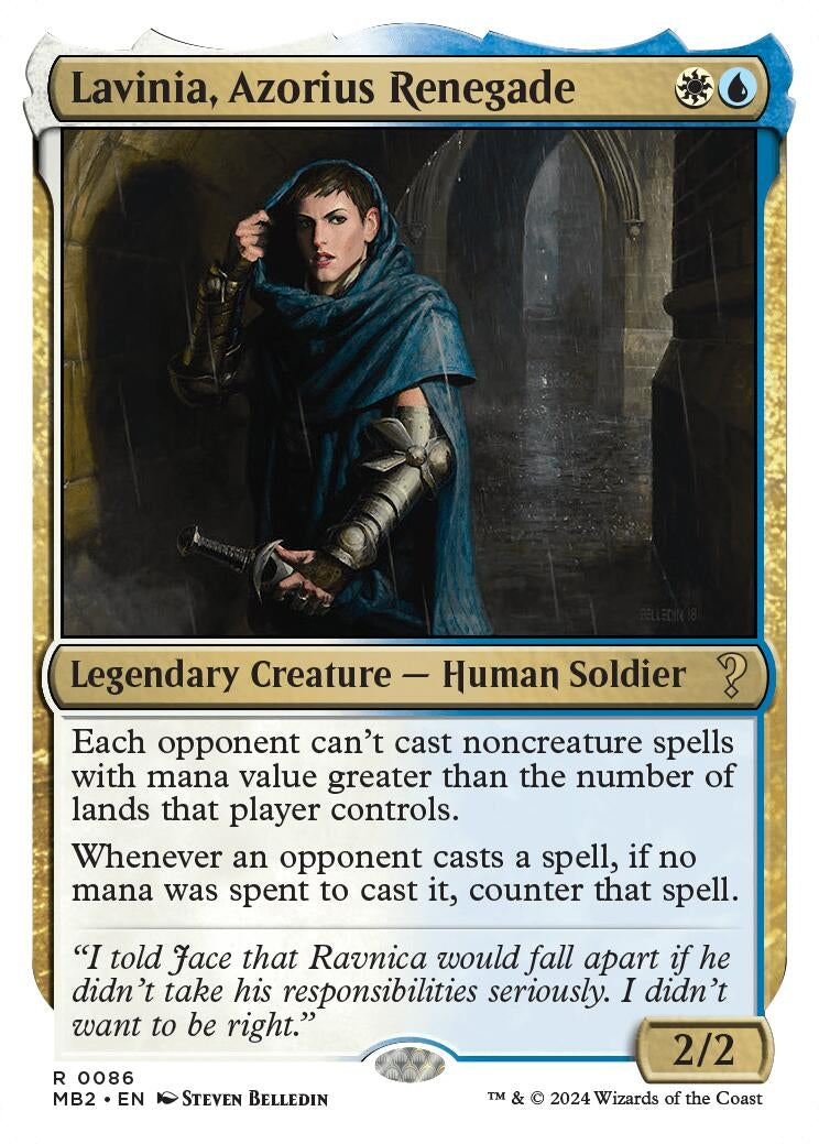 Lavinia, Azorius Renegade (White Border) (86) (MB2)