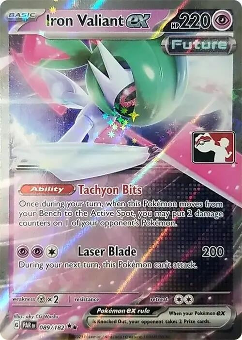 Iron Valiant ex (089/182) (Prize Pack Series Cards)