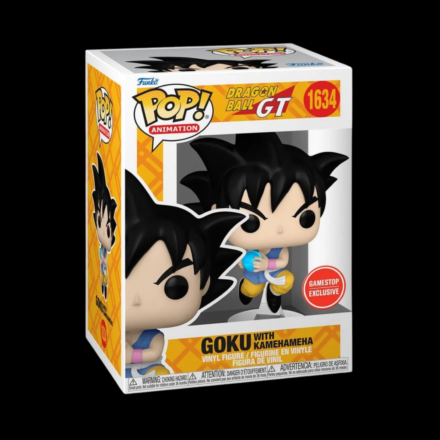 Dragon Ball GT Goku With Kamehameha Funko Pop! Vinyl Figure #1634 + Protector (Gamestop Exclusive)