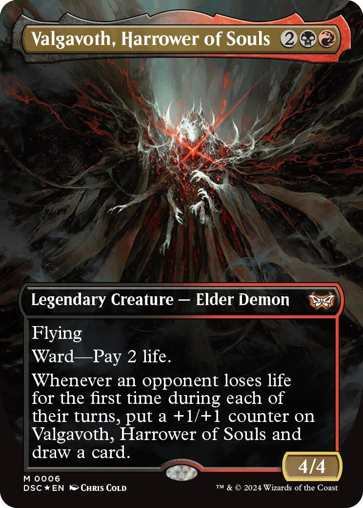 Valgavoth, Harrower of Souls (Borderless) (6) (DSC)