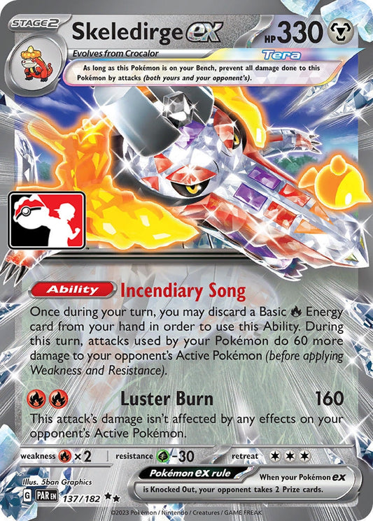 Skeledirge ex - 137 (137/182) (Prize Pack Series Cards)