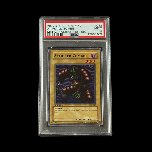 Yu-Gi-Oh! Slab Armored Zombie Metal Raiders 1st Edition MRD-013 PSA 9 Mint 2002