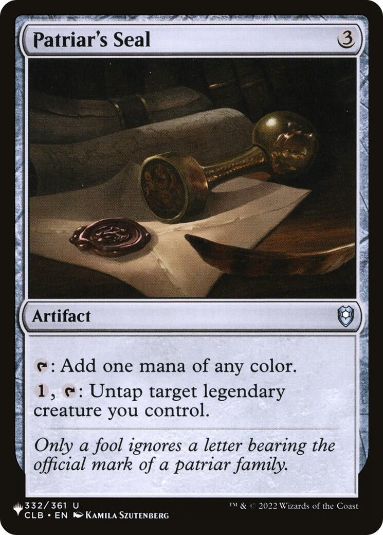 Patriar's Seal (332/361) (LIST)