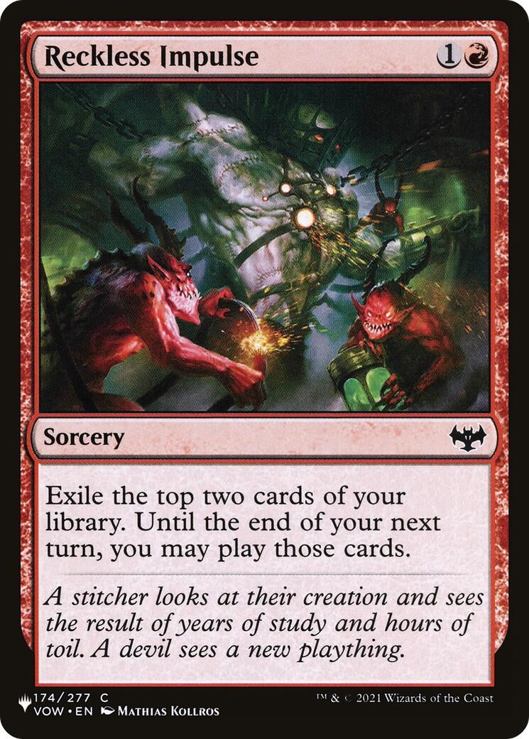 Reckless Impulse (174/277) (LIST)