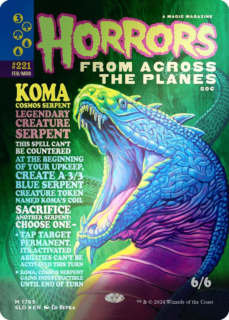 Koma, Cosmos Serpent (Rainbow Foil) (1765) (SLD)