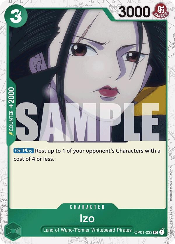 Izo (OP01-033) (Jolly Roger Foil) (OP01-033) (PRB-01)