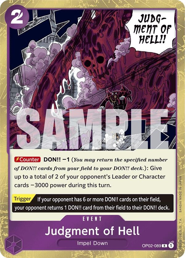 Judgment of Hell (Jolly Roger Foil) (OP02-089) (PRB-01)