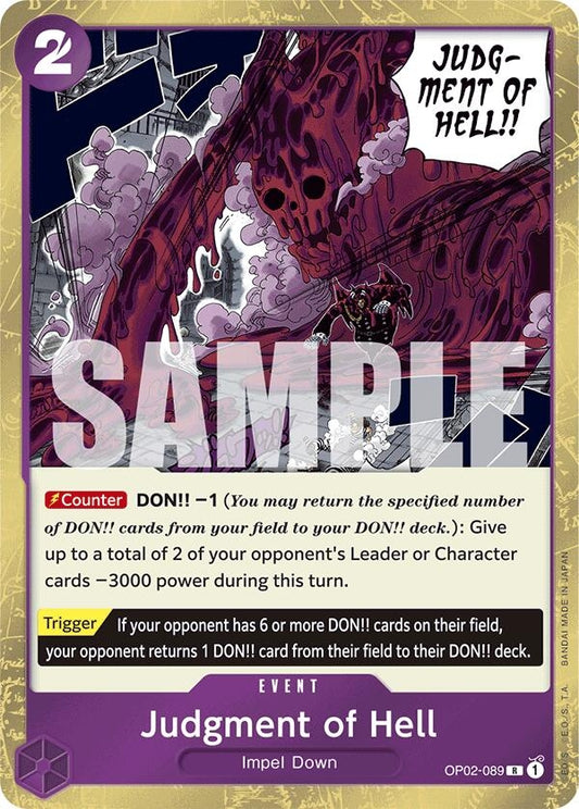 Judgment of Hell (Jolly Roger Foil) (OP02-089) (PRB-01)
