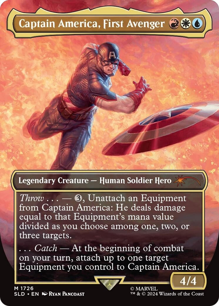 Captain America, First Avenger (Rainbow Foil) (1726) (SLD)