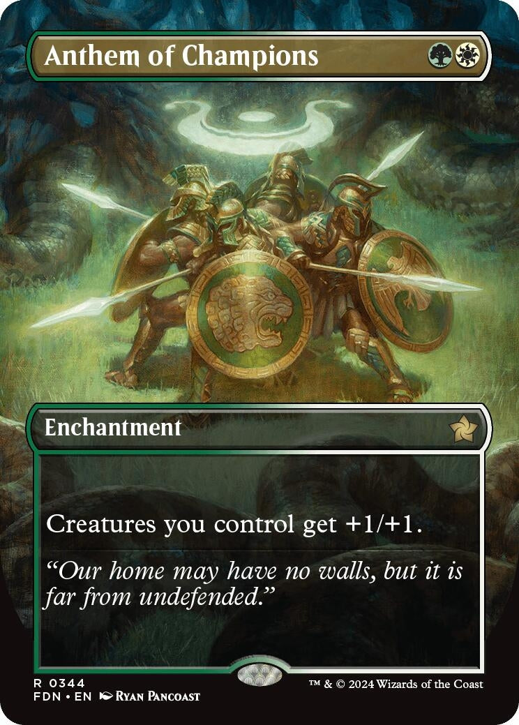 Anthem of Champions (Borderless) (344) (FDN)