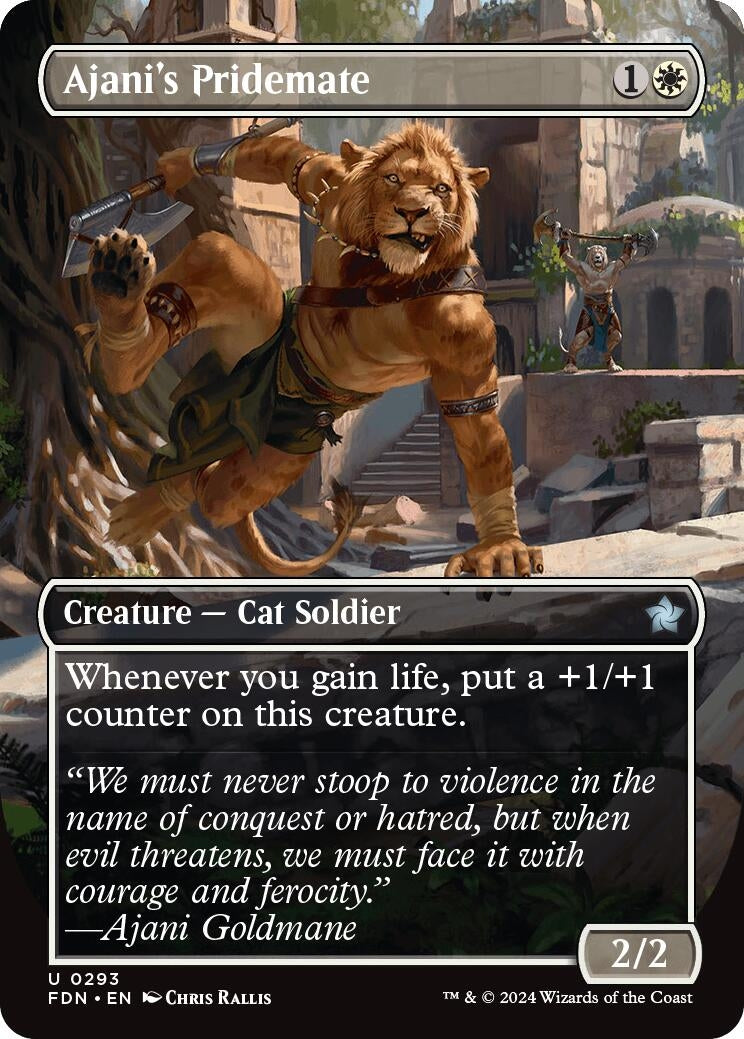 Ajani's Pridemate (Borderless) (293) (FDN)
