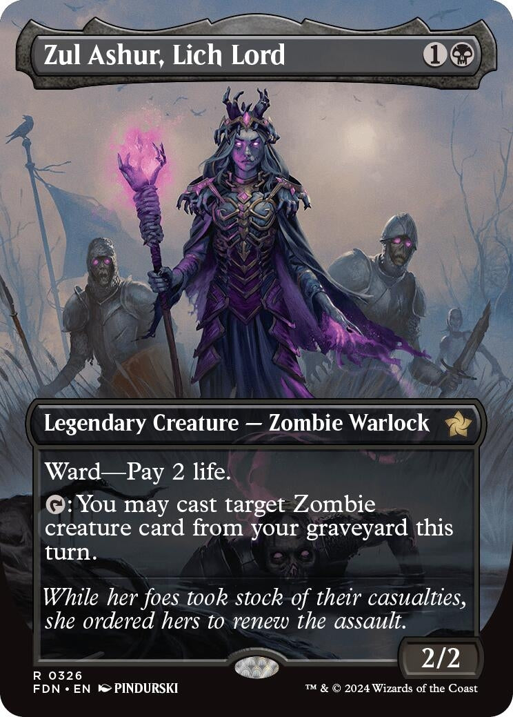 Zul Ashur, Lich Lord (Borderless) (326) (FDN)