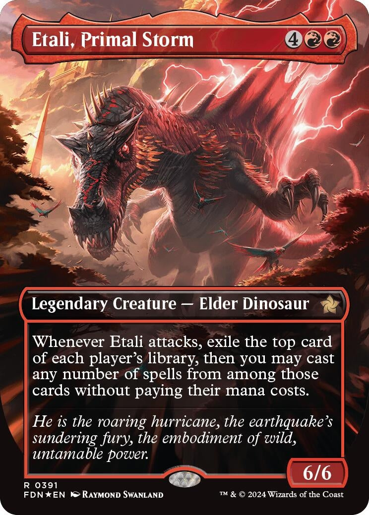 Etali, Primal Storm (Borderless) (Mana Foil) (391) (FDN)