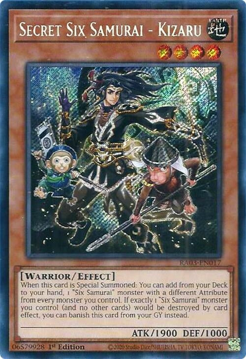 Secret Six Samurai - Kizaru (Secret Rare) (RA03-EN017)