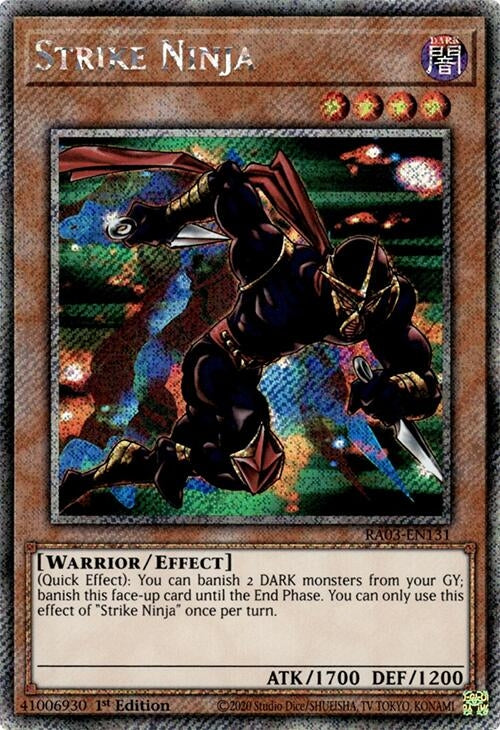 Strike Ninja (Platinum Secret Rare) (RA03-EN131)