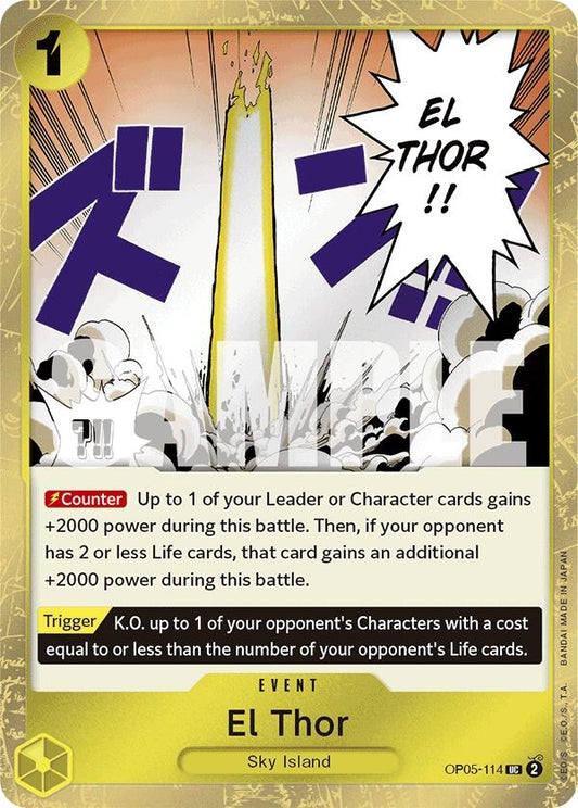 El Thor (Jolly Roger Foil) (OP05-114) (PRB-01)