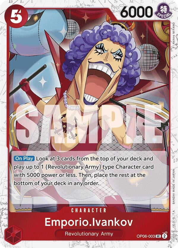 Emporio.Ivankov (Jolly Roger Foil) (OP06-003) (PRB-01)